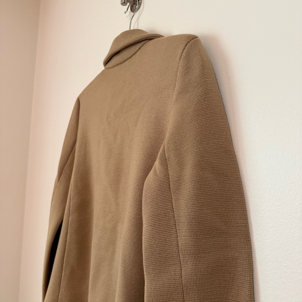 NWT TWP Camel Beige Knit Boyfriend Blazer 100% Merino Wool, size M - Picture 10 of 16